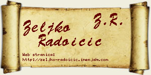 Željko Radoičić vizit kartica